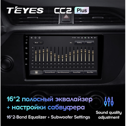 Штатная магнитола Teyes CC2 Plus 6/128 ГБ для KIA Rio IV 2020-2023 на Android 10.0