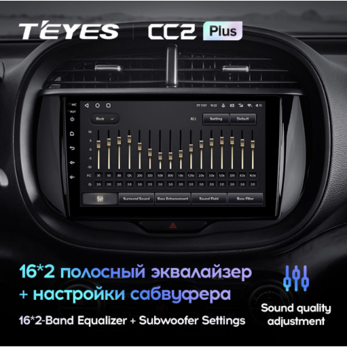 Штатная магнитола Teyes CC2 Plus 6/128 ГБ для Kia Soul III 2019-2024 на Android 10.0