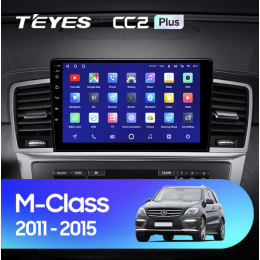 Штатная магнитола Teyes CC2 Plus 6/128 ГБ для Mercedes ML-class (W166) 2011-2015, GL-class (X166) 2012-2016 на Android 10.0