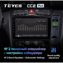 Штатная магнитола Teyes CC2 Plus 6/128 ГБ для Mercedes Benz C-class (W203) 2000-2004 на Android 10.0