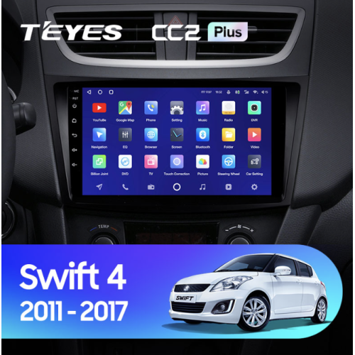 Штатная магнитола Teyes CC2 Plus 6/128 ГБ для Suzuki Swift IV 2011-2017 на Android 10.0