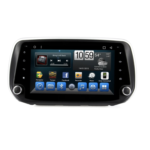Штатная магнитола CarMedia KR-9180-S10 для Hyundai Santa Fe IV 2018-2021 на Android 10.0
