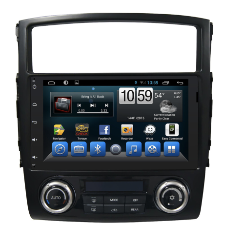 Штатная магнитола CarMedia KR-9050-S10 для Mitsubishi Pajero IV 2006-2019 на Android 10.0