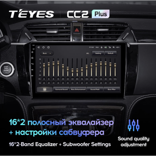 Штатная магнитола Teyes CC2 Plus 4/64 ГБ для Zotye T600 на Android 10.0