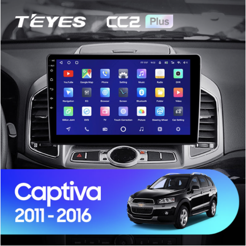 Штатная магнитола Teyes CC2 Plus 4/64 ГБ для Chevrolet Captiva 2011-2015 на Android 10.0
