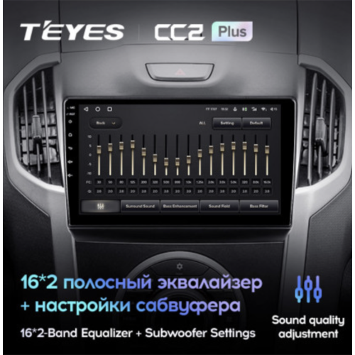 Штатная магнитола Teyes CC2 Plus 4/64 ГБ для Chevrolet Trailblazer II 2012-2016 на Android 10.0
