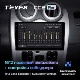 Штатная магнитола Teyes CC2 Plus 4/64 ГБ для Lada Largus I 2012-2020 на Android 10.0