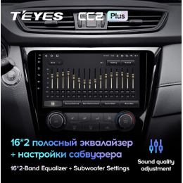 Штатная магнитола Teyes CC2 Plus 4/64 ГБ для Nissan Qashqai II, X-Trail III (T32) 2015-2019 климат на Android 10.0