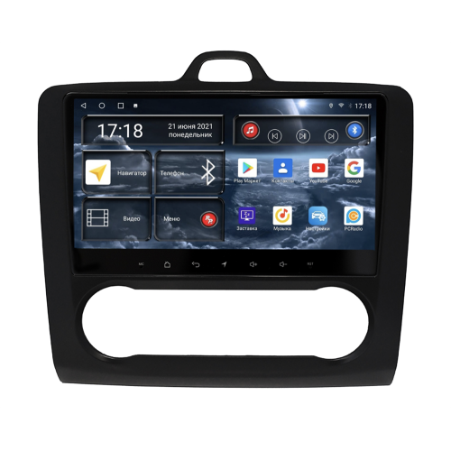Штатная магнитола Redpower 71136B для Ford Focus II 2005-2011 с климат-контролем на Android 10.0