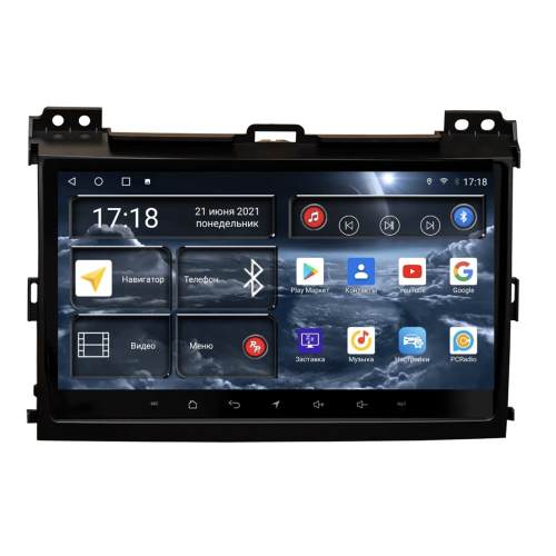 Штатная магнитола Redpower 71182 для Toyota Land Cruiser Prado 120 2002-2009 на Android 10.0