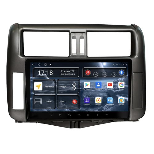 Штатная магнитола Redpower 71065G для Toyota Land Cruiser Prado 150 2009-2013 на Android 10.0 cерая