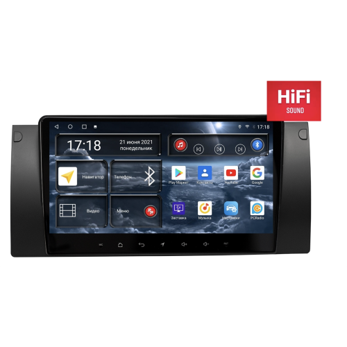 Штатная магнитола Redpower 75083 Hi-Fi для BMW 5 (E39), X5 (E53), 7 (E38) 1995-2006 на Android 10.0