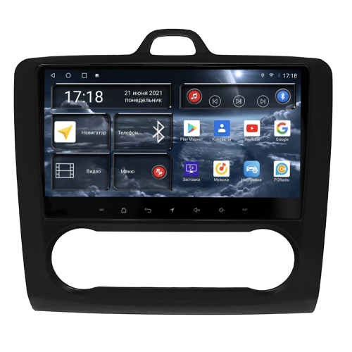 Штатная магнитола Redpower 75136B Hi-Fi для Ford Focus II 2005-2011 с климат-контролем на Android 10.0