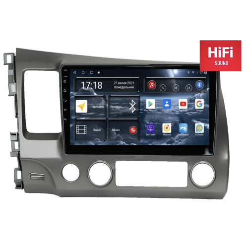 Штатная магнитола Redpower 75024 Hi-Fi для Honda Civic 8 (VIII) 2006-2012 на Android 10.0