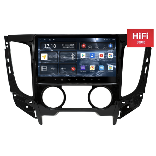 Штатная магнитола Redpower 75425 Hi-Fi для Mitsubishi L200 2015-2019 на Android 10.0 с кондиционером