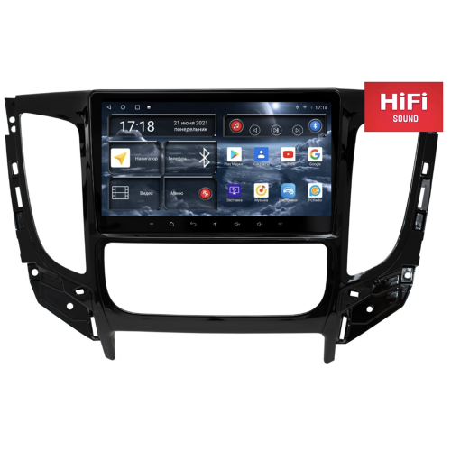 Штатная магнитола Redpower 75424 Hi-Fi для Mitsubishi Pajero Sport III, L200 V 2015-2021 МКП с климат-контролем на Android 10.0