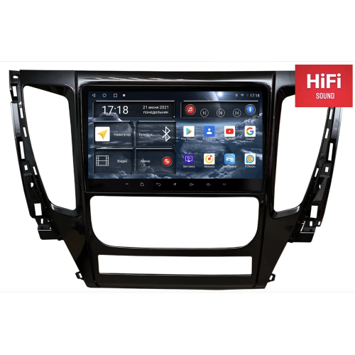Штатная магнитола Redpower 75423 Hi-Fi для Mitsubishi Pajero Sport III, L200 V 2015-2021 с АКПП на Android 10.0
