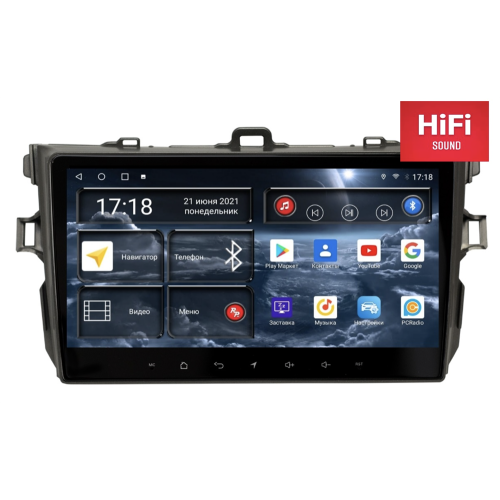 Штатная магнитола Redpower 75163 Hi-Fi для Toyota Corolla X (E140, E150) 2006-2013 на Android 10.0