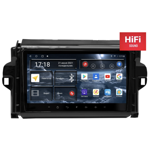 Штатная магнитола Redpower 75069 Hi-Fi для Toyota Fortuner II (2015-2025) на Android 10.0