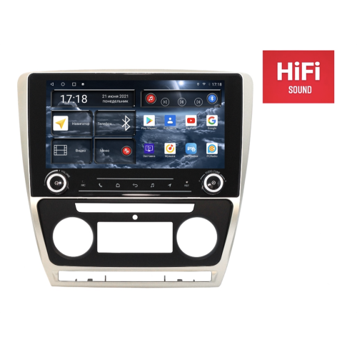 Штатная магнитола Redpower K75005 для Skoda Octavia II (A5) 2004-2013 на Android 10.0