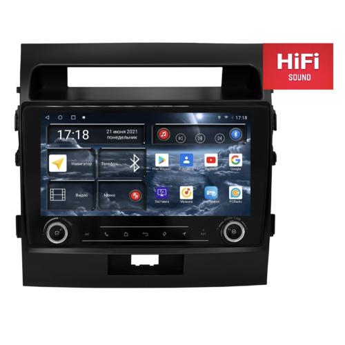 Штатная магнитола Redpower K75200M Hi-Fi для Toyota Land Cruiser 200 2007-2015 матовая на Android 10.0