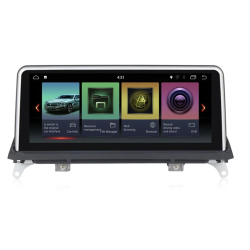 Магнитола CarMedia XN-B1002H-Q6 для BMW X5 (E70), X6 (E71 E72) 2012-2014 на Android 10.0