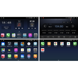 Универсальная магнитола H865RB 2 DIN 9 дюймов с крутилками на Android 10.0