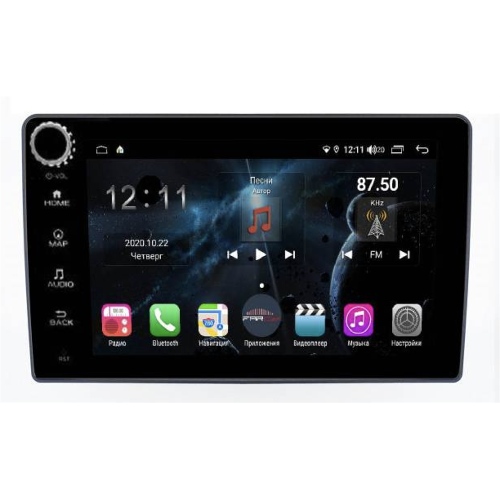 Универсальная магнитола H865RB 2 DIN 9 дюймов с крутилками на Android 10.0