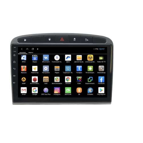 Штатная магнитола Parafar для Peugeot 308 и 408 2010-2017 серая на Android 12.0 (PF081XHD-G)