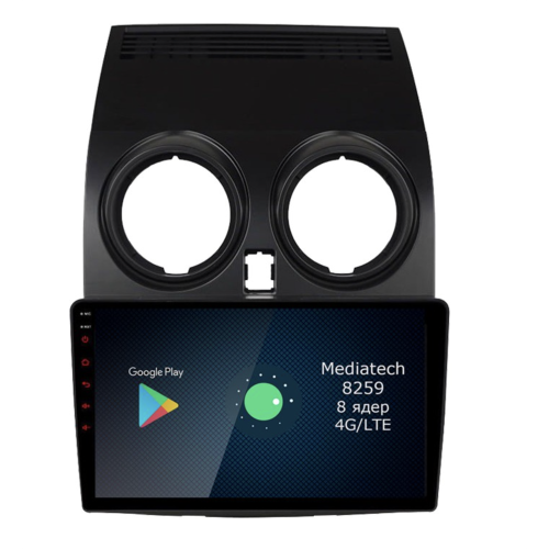 Штатная магнитола Roximo 4G RX-1209 для Nissan Qashqai I 2007-2013 на Android 12.0
