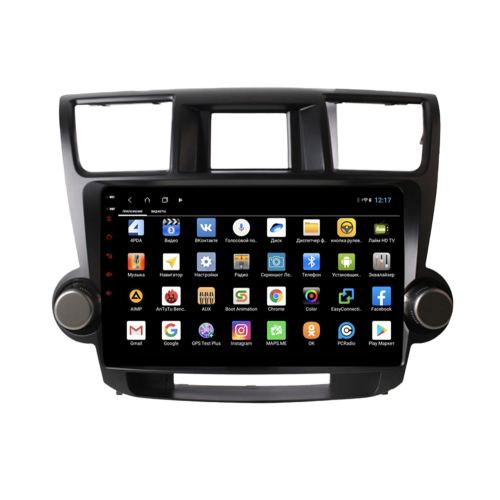 Штатная магнитола Parafar для Toyota Highlander 2007-2012 на Android 12.0 (PF035XHD)