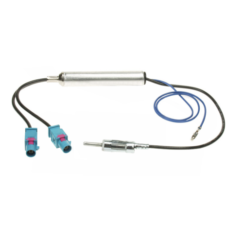 Переходник ISO АНТЕННЫЙ для VW, Audi, Opel, Skoda, Renault, Peugeot, Citroen, LADA с питанием двойной INCAR ISO ANT-3