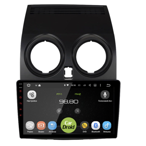Штатная магнитола Roximo CarDroid RD-1209F для Nissan Qashqai I 2007-2013 на Android 10.0