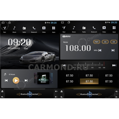Штатная магнитола CarMedia OL-1631-RL TESLA (вертикально-поворотный экран) для Mitsubishi ASX I 2010-2018 на Android 10.0