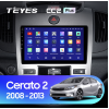 Штатная магнитола Teyes CC2 Plus 6/128 ГБ для Kia Cerato II 2009-2013 для авто с климатом на Android 10.0