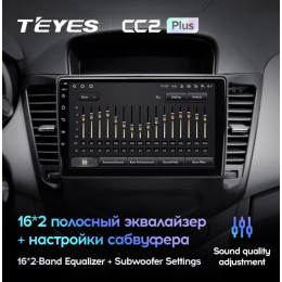 Штатная магнитола Teyes CC2 Plus 6/128 ГБ для Chevrolet Cruze I 2012-2015 на Android 10.0