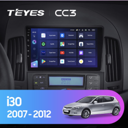 Штатная магнитола Teyes CC3 3/32 GB для Hyundai i30 2008-2011 кондиционер на Android 10.0