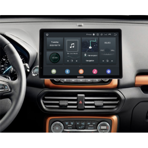 Штатная магнитола CarMedia OL-1283-RLX TESLA (вертикально-поворотный экран) для Ford Ecosport 2018+ на Android 10.0