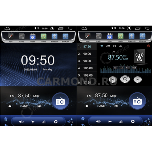 Штатная магнитола CarMedia OL-9636-RLX TESLA (вертикально-поворотный экран) для Citroen C-Crosser 2007-2013 на Android 10.0