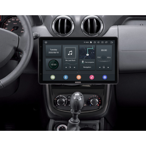 Штатная магнитола CarMedia OL-9995-RLX TESLA (вертикально-поворотный экран) для Renault Duster 2011-2015 на Android 10.0