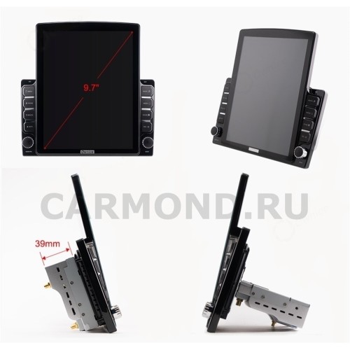 Штатная магнитола CarMedia OL-9717-HL TESLA для Hyundai Santa Fe II 2005-2012 на Android 10.0