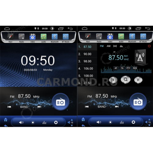 Штатная магнитола CarMedia OL-9903-RLX TESLA (вертикально-поворотный экран) для Volkswagen Polo 5 2009-2019 на Android 10.0