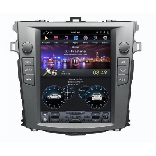 Магнитола Тесла CarMedia ZF-1063-DSP Tesla-Style для Toyota Corolla E140, E150 на Android 9.0