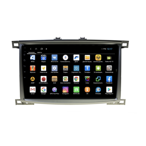 Штатная магнитола Parafar для Toyota LC100 (2002-2007) на Android 12.0 (PF450XHD)