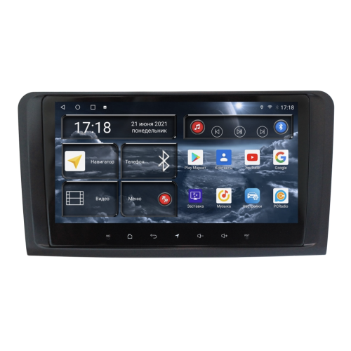 Штатная магнитола Redpower 71168M для Mercedes GL-klasse (X164), ML-klasse (W164) 2005-2012 на Android 10.0 матовая