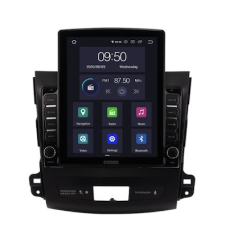 Штатная магнитола CarMedia OL-9636-HL TESLA для Mitsubishi Outlander II (XL) 2006-2012 на Android 10.0