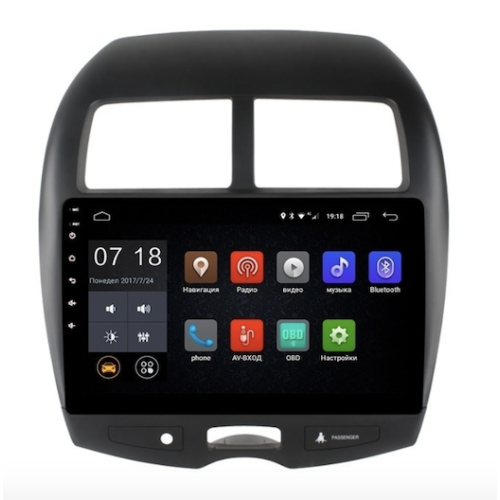 Штатная магнитола LeTrun 1884 Mitsubishi ASX Android 6.0.1 10 дюймов (4G LTE 2GB)