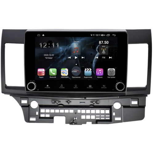 Магнитола Farcar H037RB (S400) для Mitsubishi Lancer X 2007-2018 на Android 10.0 с кнопками