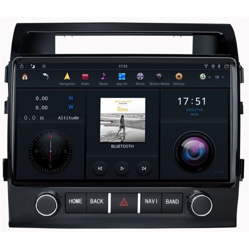 Магнитола Тесла CarMedia ZF-6025H-DSP Tesla-Style для Toyota Land Cruiser 200 2007-2015 на Android 9.0
