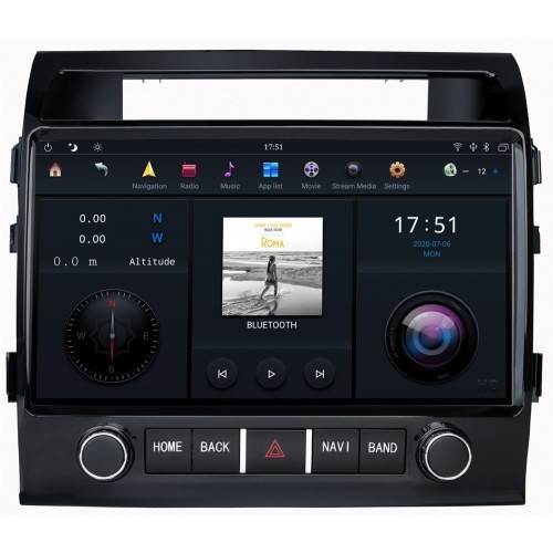 Магнитола Тесла CarMedia ZF-6025L-DSP Tesla-Style для Toyota Land Cruiser 200 2007-2015 на Android 9.0